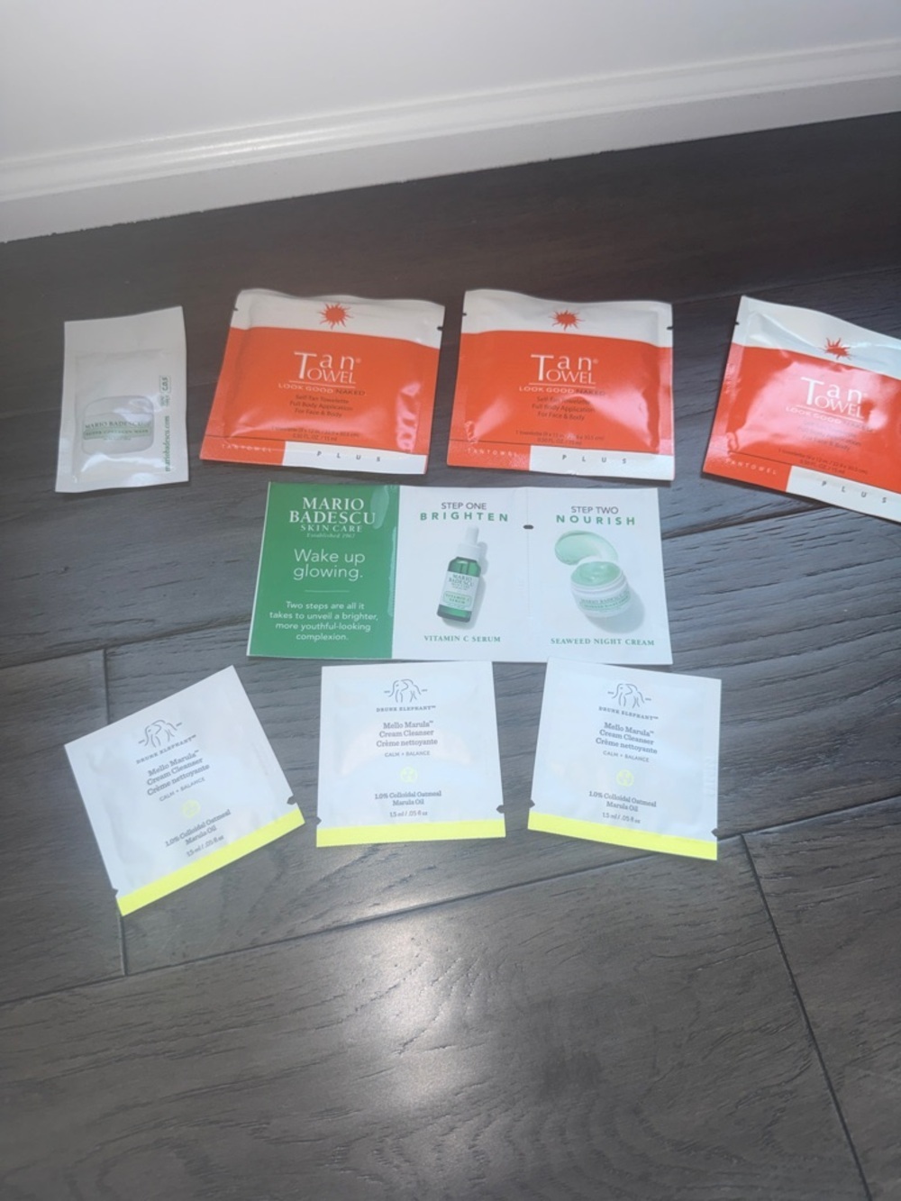 Bundle Drunk elephant cream cleanser, Mario Bădescu and self tanning towelettes